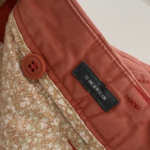 Bonobos Chino Shorts Mens 33 x 11 Washed Red Stretch - Picture 7 of 11